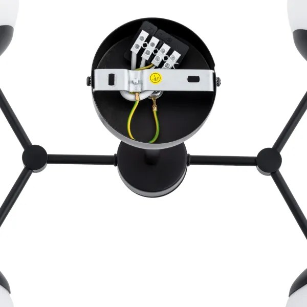 Lustră pe tijă FOTON 4xE14/10W/230V negru