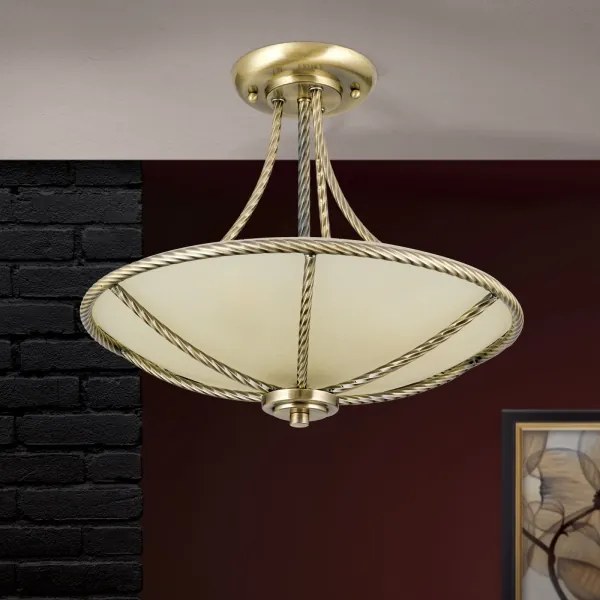 Lustră pe tijă Orion DL 7-568/3 MAURO 3xE27/60W/230V d. 42 cm bronz