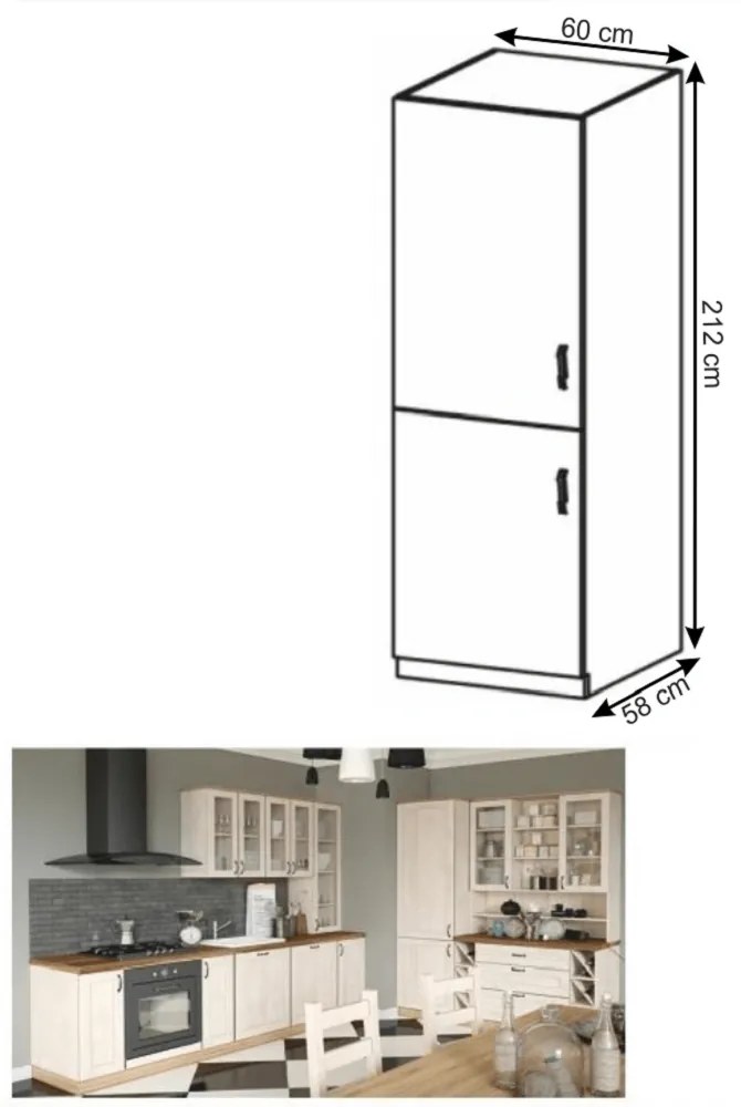 Dulap de bucătărie pentru alimente D60R Regnar. 1014787
