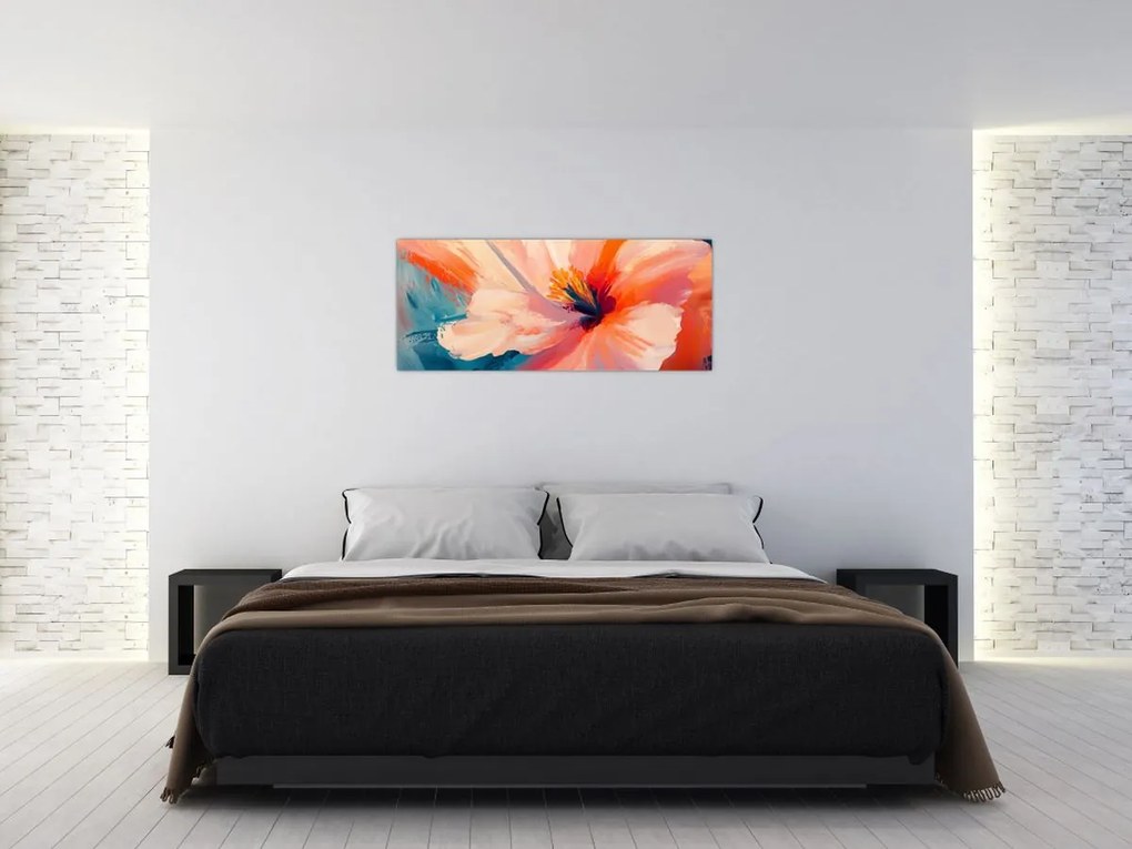 Tablou - Floare pictată (120x50 cm)