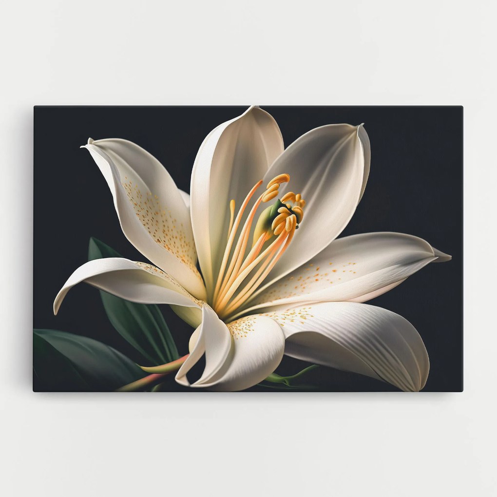 Tablou Canvas, 50x70cm, Dormitor si Living, Flori, Crini, Big Lily View