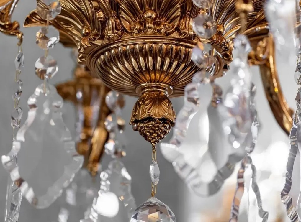Candelabru 12 brate LUX cu cristale Scholer, Jolie