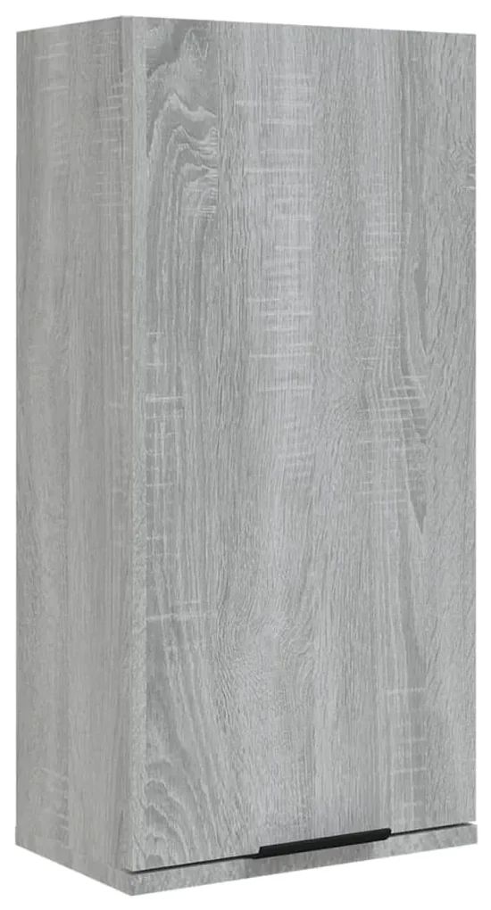 817061 vidaXL Dulap de baie montat pe perete, gri sonoma, 32x20x67 cm