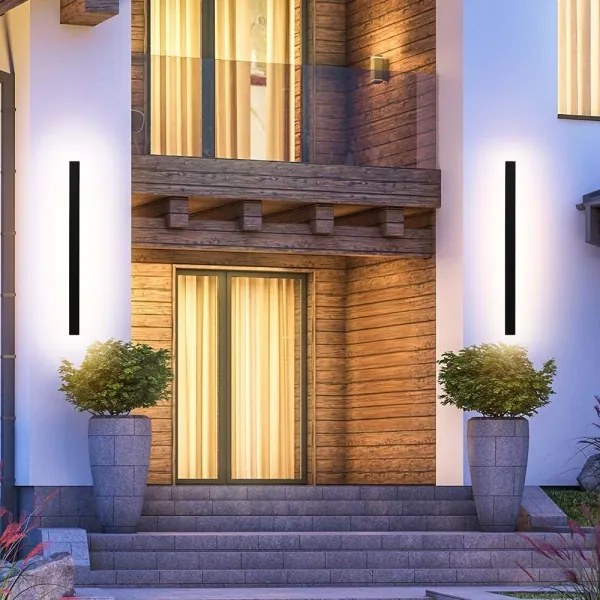 Aplică de perete LED pentru exterior LED/23W/230V 3000K IP65 141 cm antracit