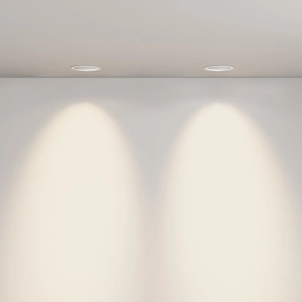 Spot incastrabil LED directionabil IP44 Lens alb 3000K 12W