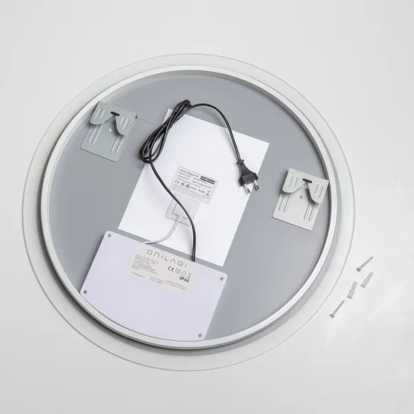 Brilagi - Oglindă CLARA ECO, încălzită, cu iluminare LED dimabilă, 12W/230V, Ø 60 cm, IP44