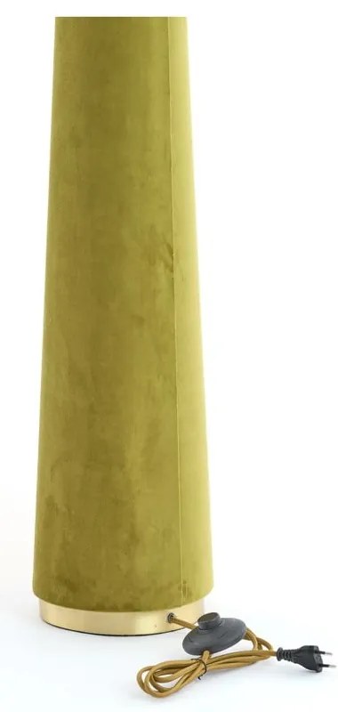 Lampadar verde cu abajur textil (înălțime 168 cm) Devia – Light &amp; Living