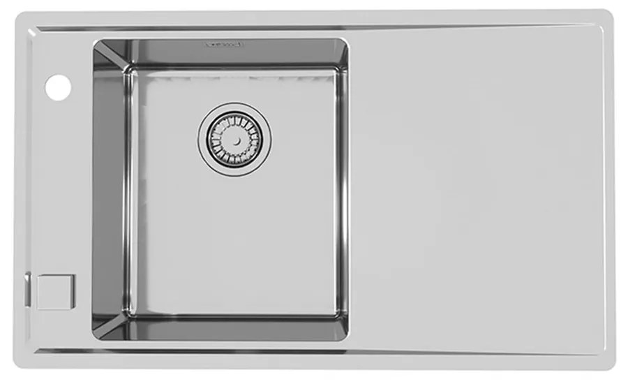 Chiuveta inox Alveus Stricto 10 Satin 79x48 cm stanga