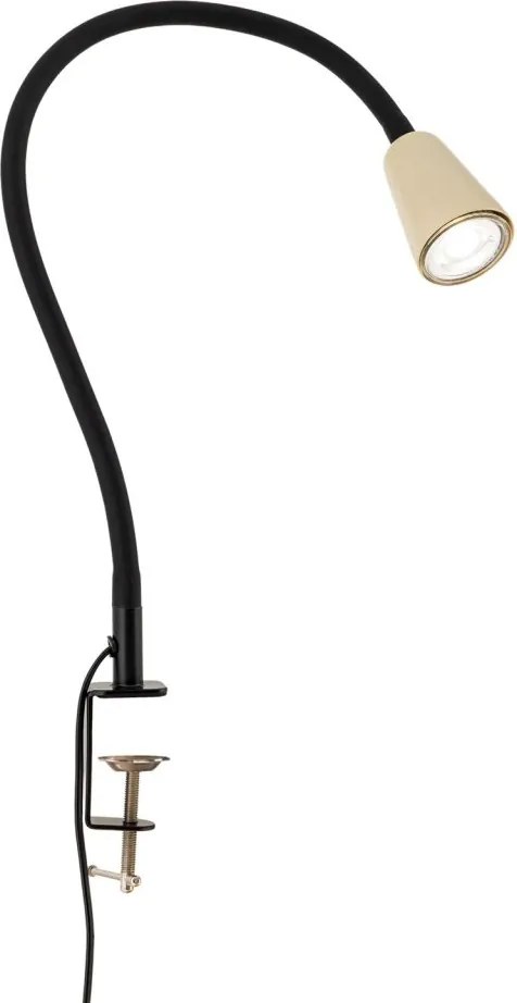 Lampa cu sistem de prindere masa, flexibila cu spot GU10 DOTTY khaki