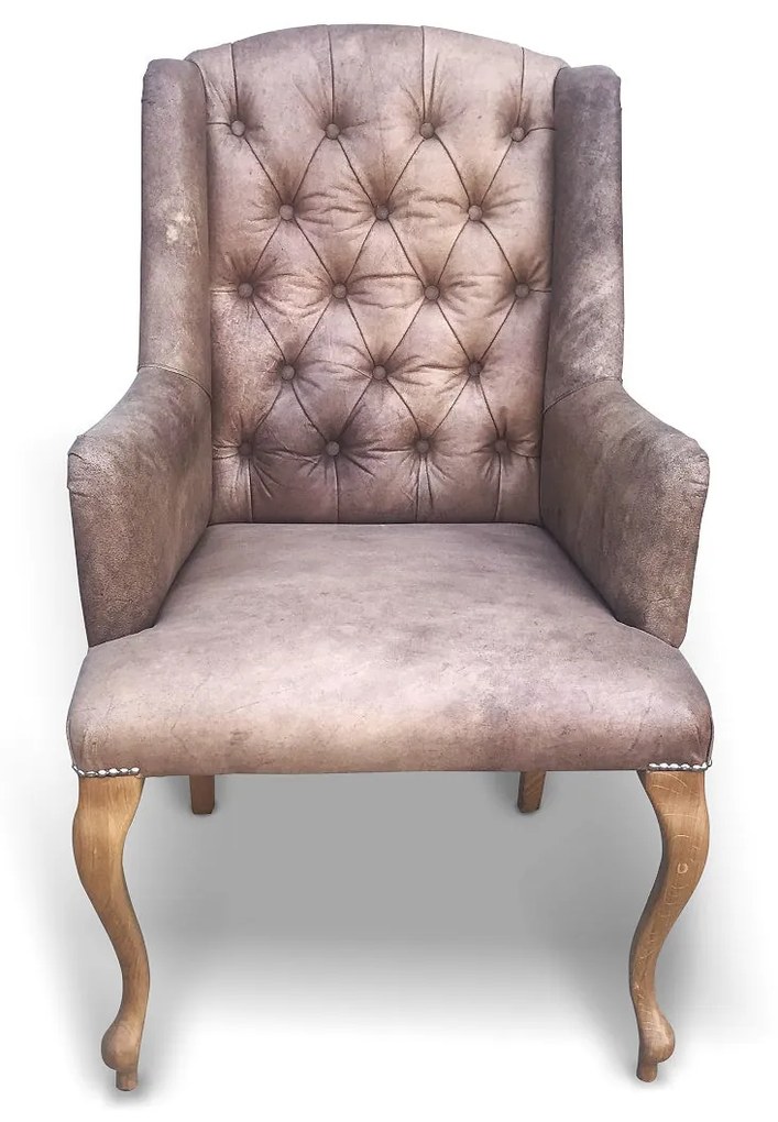 Scaun regal din piele naturala ✔ model Birmingham