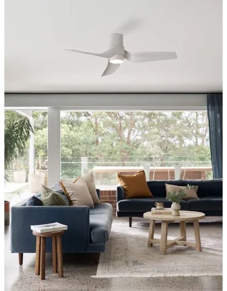 Ventilator LED dimabil Lucci air 213353 NAUTICA 1xGX53/12W/230V alb + telecomandă