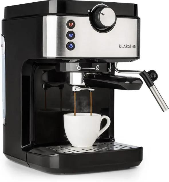 Klarstein BellaVita Espresso, aparat de cafea, 20 bar, 1575 W, 900 ml, argintiu