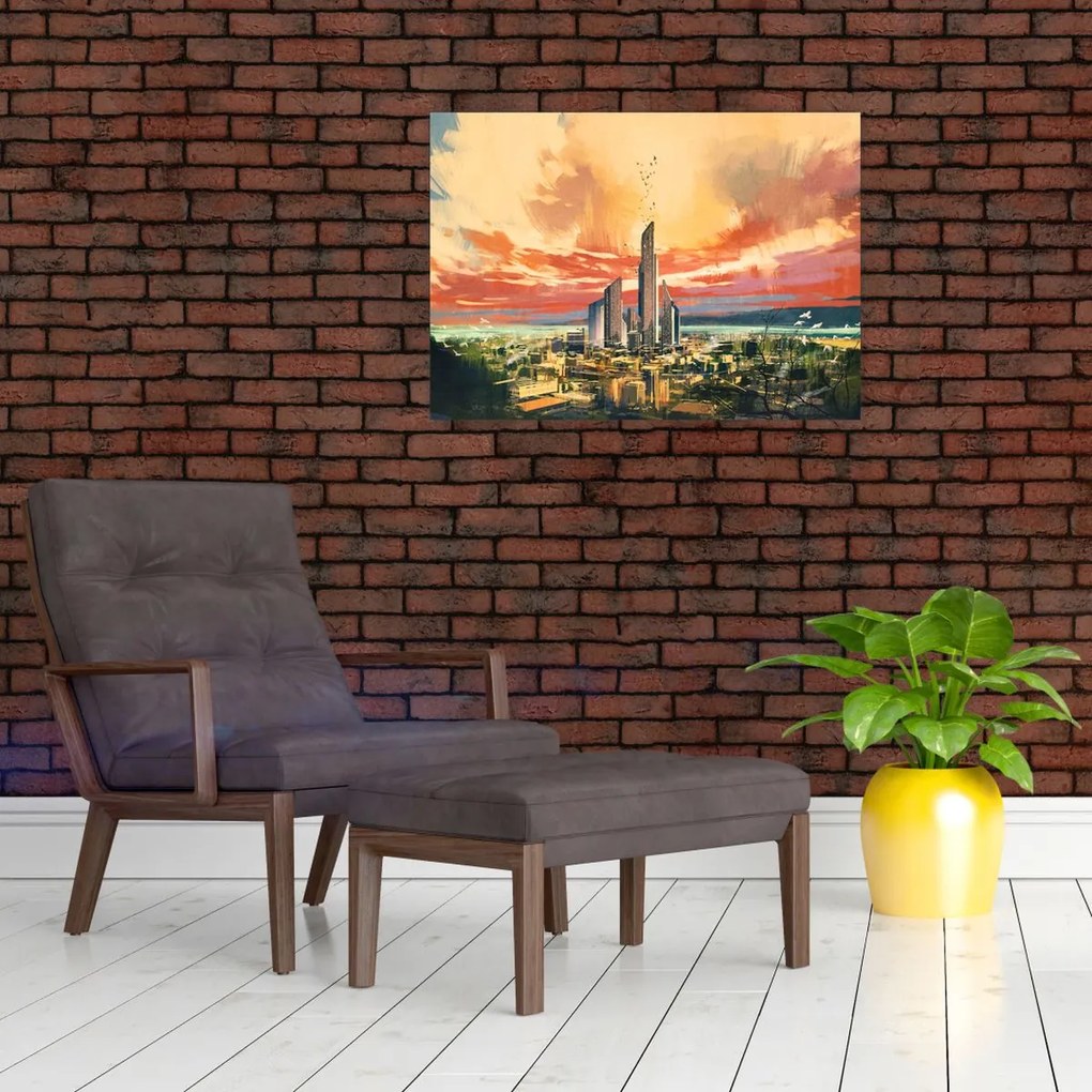 Tablou - Orașul pictat (70x50 cm)