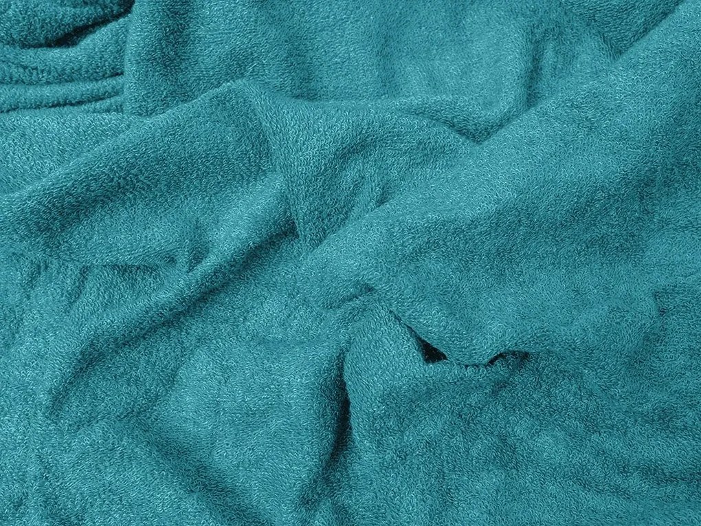 Cearsaf Frotir cu elastic EXCLUSIVE 90x200 cm turcoaz