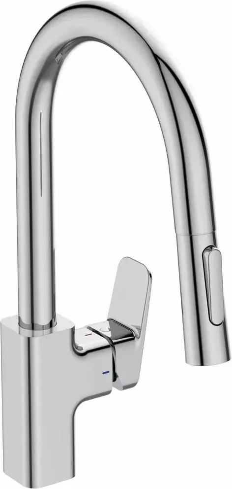 Baterie bucatarie cu dus extractibil Ideal Standard Ceraplan cu 2 functii