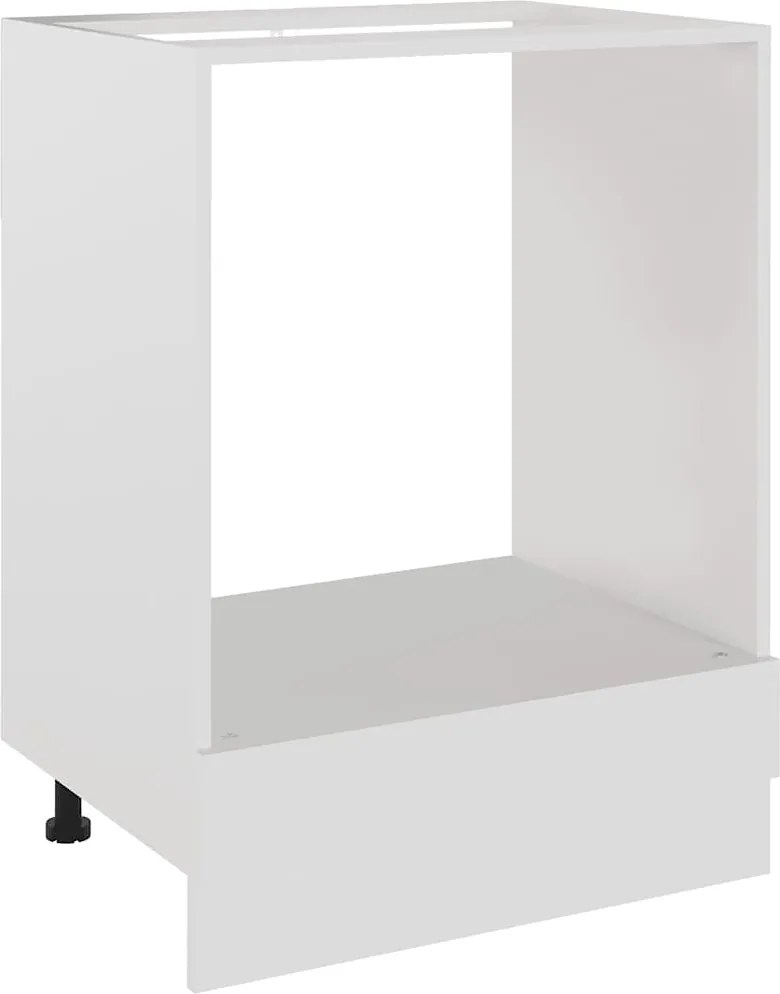 vidaXL Dulap pentru cuptor "Riga", alb, 60x46x81,5 cm, lemn prelucrat