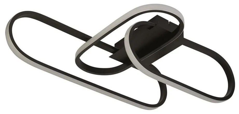 Lustra suspendata LED design modern Clip negru