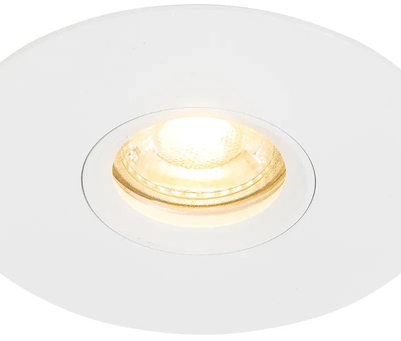 Set 6 becuri Spot modern încastrat alb 12 cm - Buco