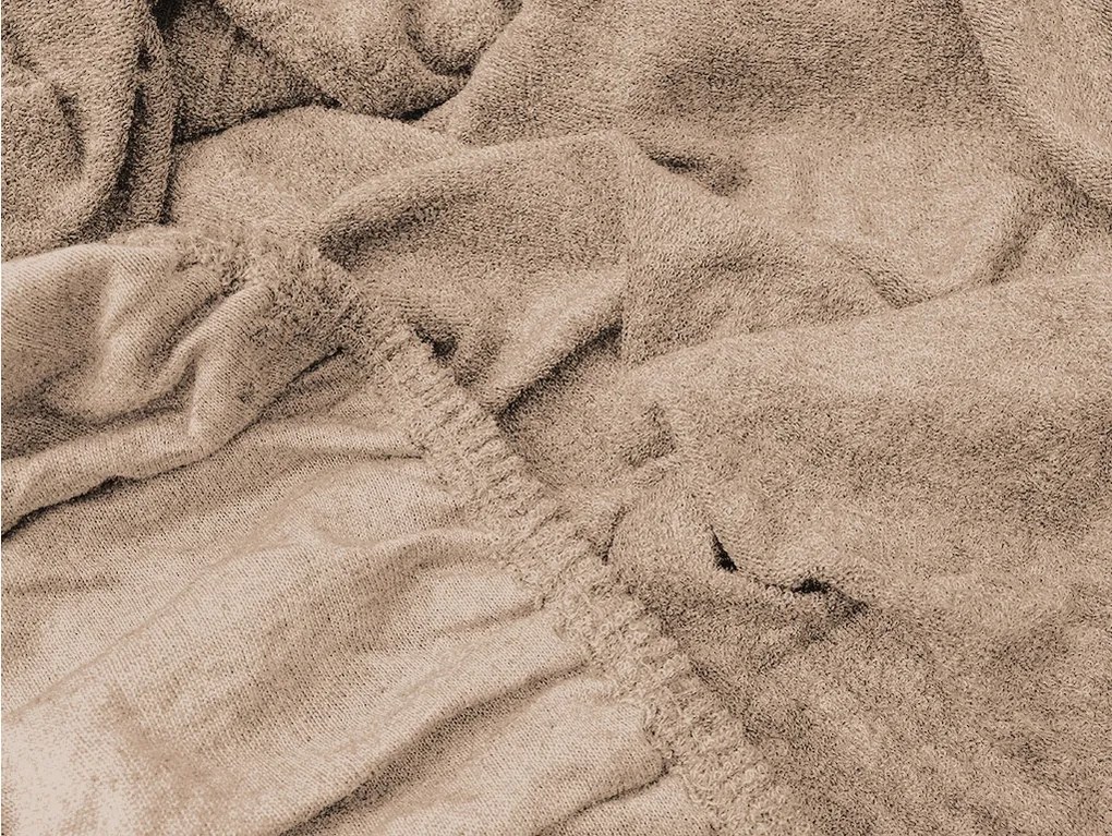 Cearsaf Frotir EXCLUSIVE 180 x 200 cm maro deschis Gramaj (densitatea fibrelor): Lux (190 g/m2)
