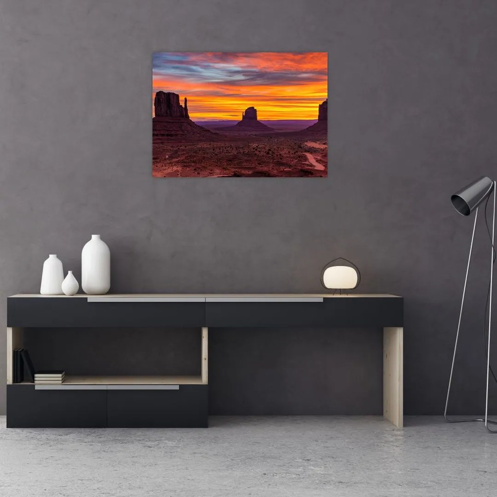 Tablou - Monumentul Valley în Arizona (70x50 cm), în 40 de alte dimensiuni noi