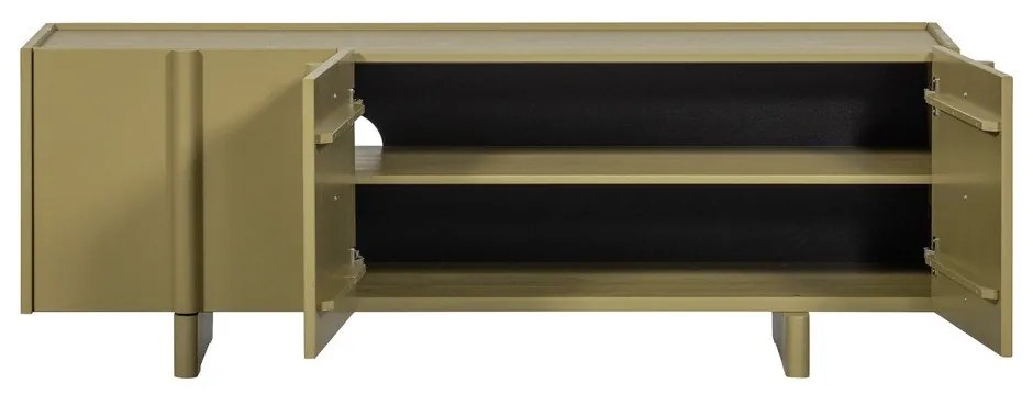 Comodă TV verde din lemn de pin 152x53x46 cm Basu – WOOOD