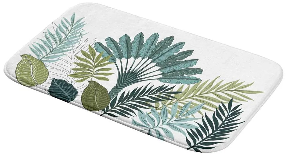 Covoraș de baie alb-verde 45x75 cm Panazio – douceur d'intérieur