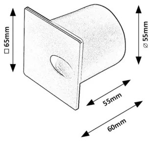 Corp de iluminat LED de exterior pentru scări Rabalux 71169 BOVEN LED/3W/230V IP54 negru