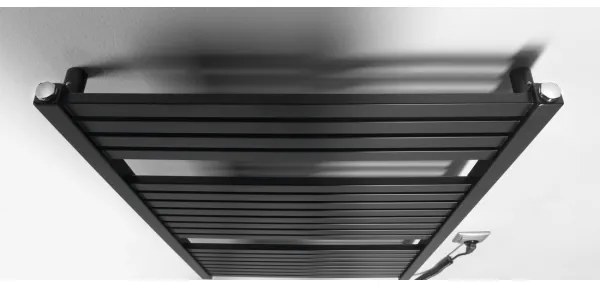 Radiator portprosop electric pentru baie Aqualine TONDI-E 400W/230V 97 cm negru mat