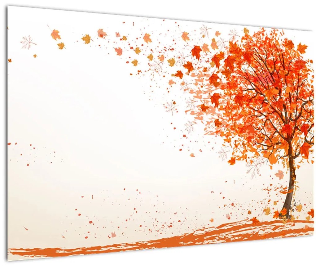 Tablou - Copac în vâmnt (90x60 cm)