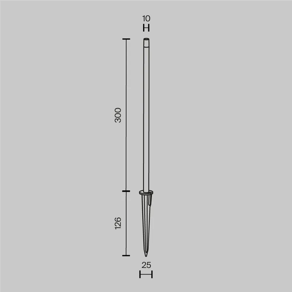 Lampa cu tarus pentru iluminat decorativ gradina IP54 Spear H-30cm