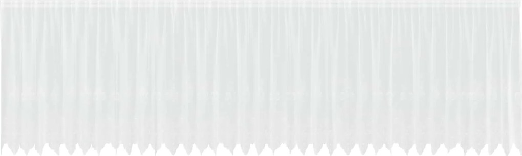 vidaXL Cortină din Dantelă cu perdele Alb 160 x 900 cm Poliester