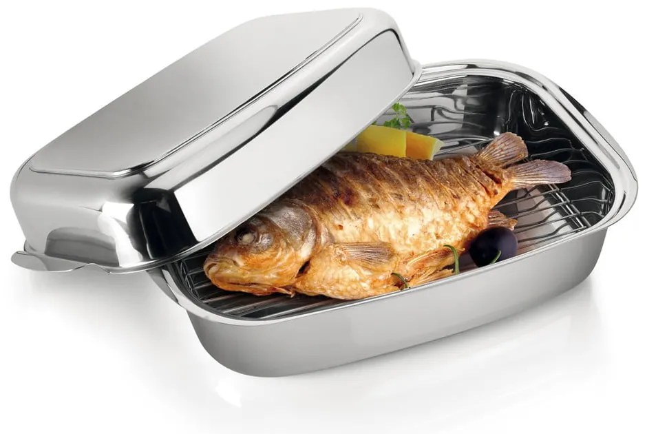 Tavă de copt din oțel inoxidabil 24x43 cm Exclusive – Tescoma