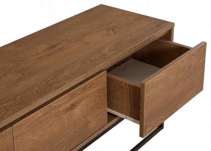 Comoda TV Milo 140 Walnut-Negru