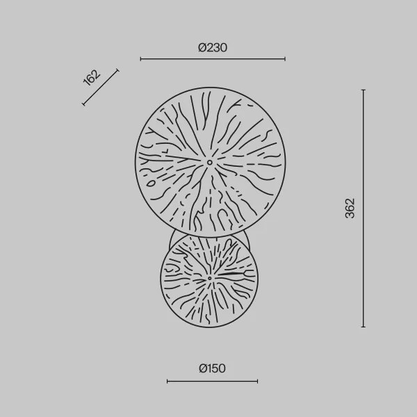 Aplică Maytoni MOD082WL-01G LOVETANN 1xE14/40W/230V auriu