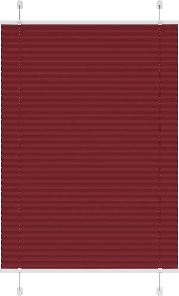vidaXL Jaluzea plisată Bordeaux Roșu 100x150 cm Lățime țesătură 99,4 cm
