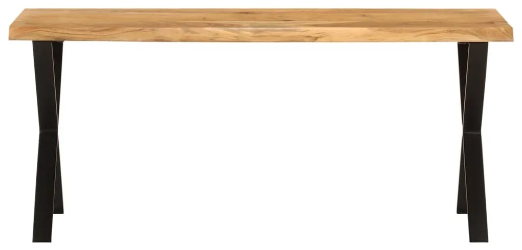 372757 vidaXL Bancă cu margini naturale 105 cm, lemn masiv de acacia
