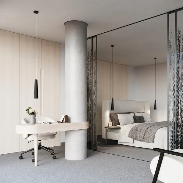 Lustră pe cablu Sollux SL.1355 ELECTRA 1xGU10/10W/230V beton/negru