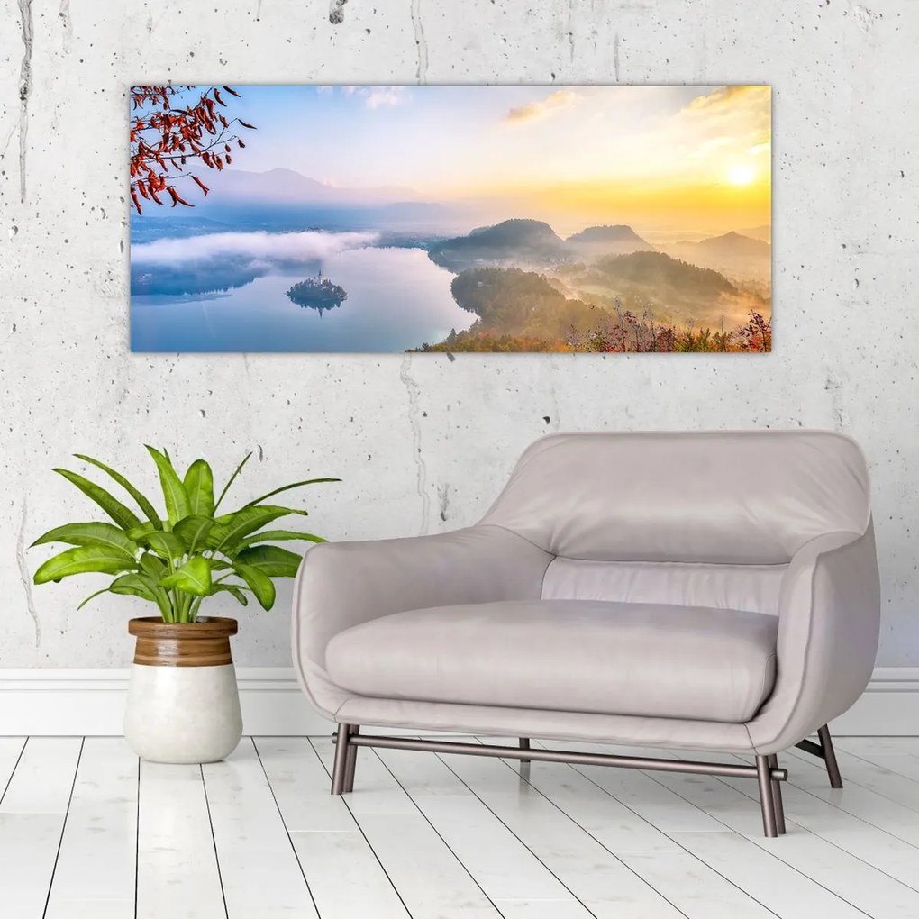 Tablou - Lacul Bled (120x50 cm)