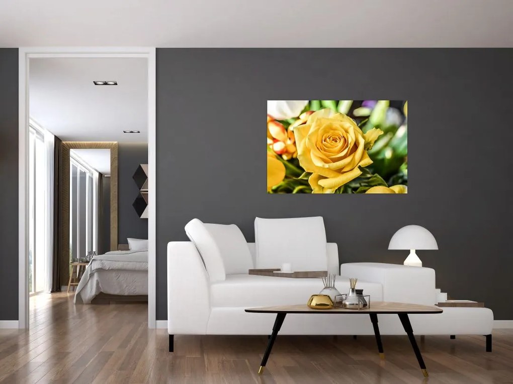 Tablou cu trandafir (90x60 cm)