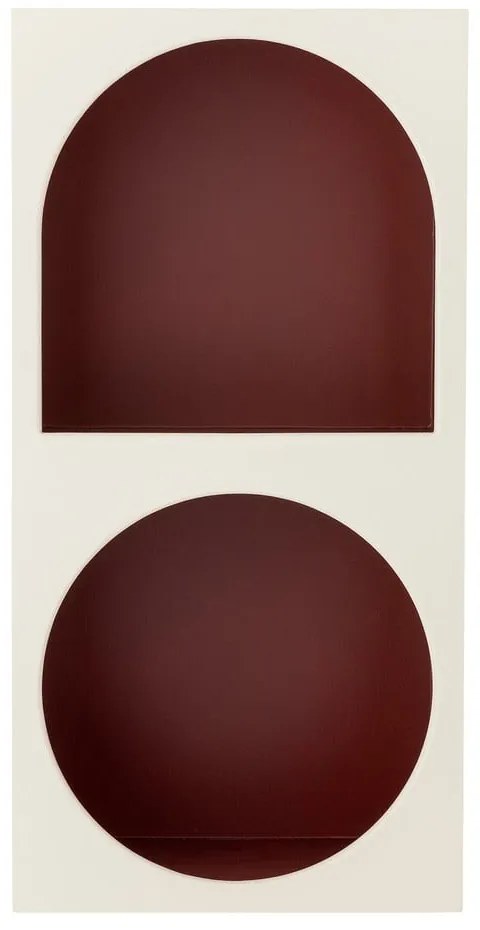 Bibliotecă de perete roșie/albă 30x60 cm Graphia – Bloomingville