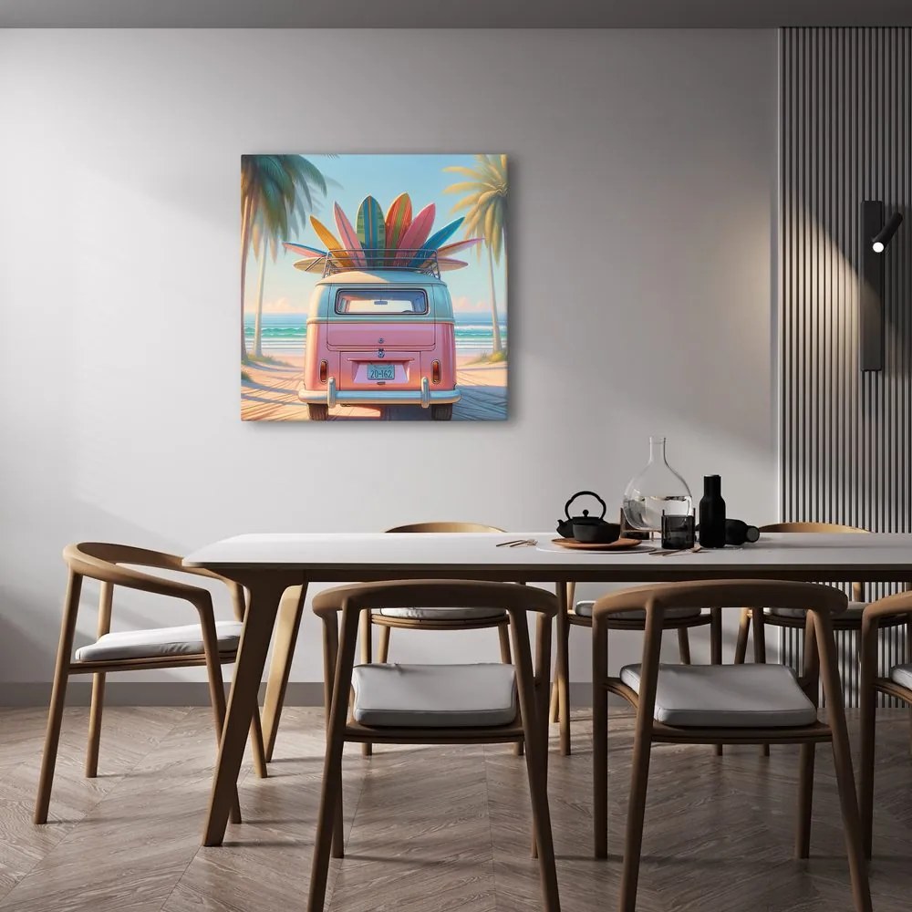 Tablou drum retro spre aventură