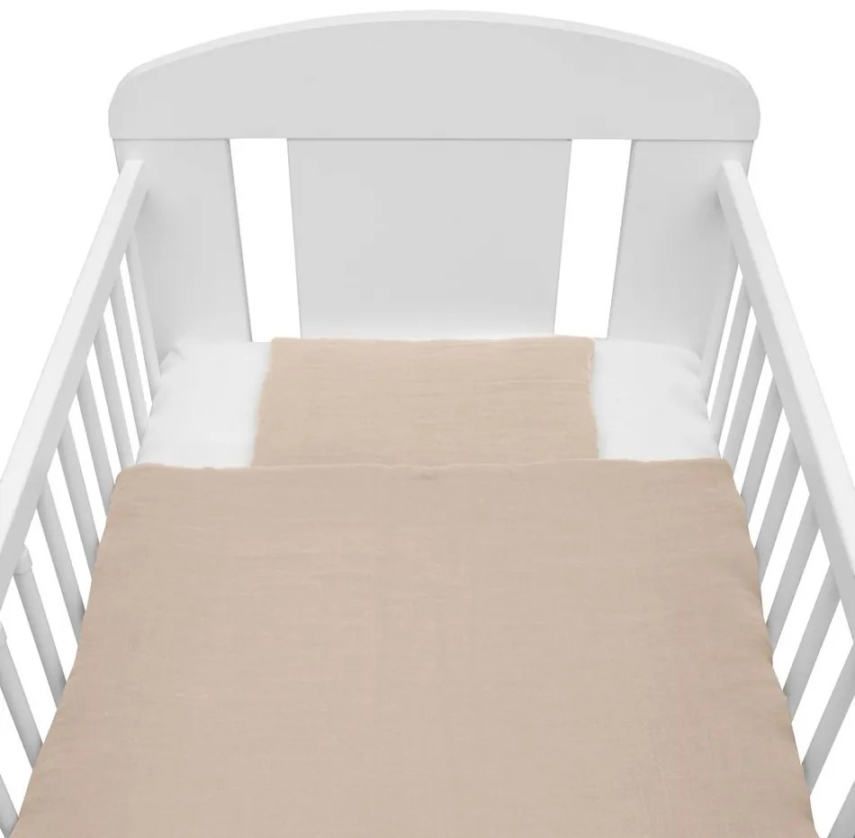 Set de muselină pentru bebeluși New Baby cu umplutură, bej, 80 x 70 c m