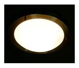 Plafonieră în culoarea bronz cu abajur din sticlă ø 18 cm Aquila – Candellux Lighting