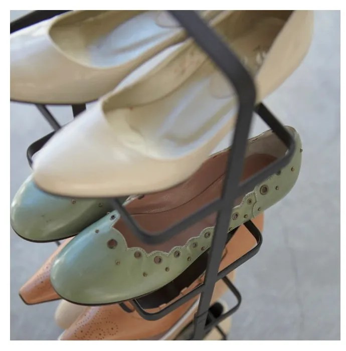 Suport înalt pentru pantofi YAMAZAKI Tower Shoe Rack, negru