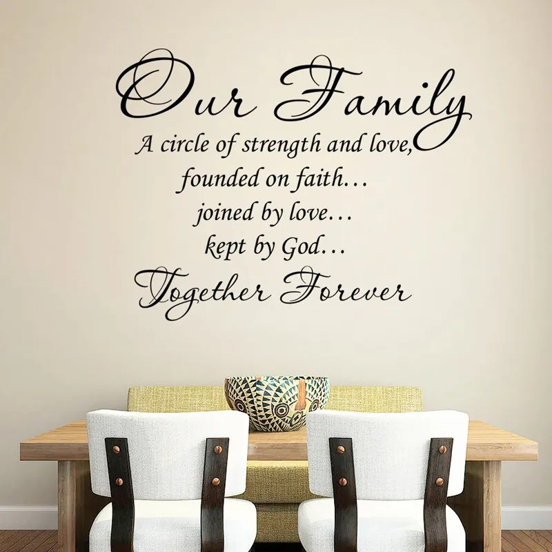 Sticker perete Our Family Together Forever