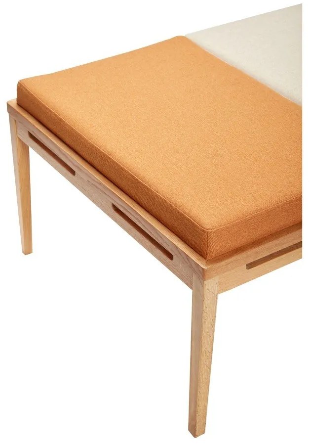 Bancă portocalie/crem Amber – Hübsch