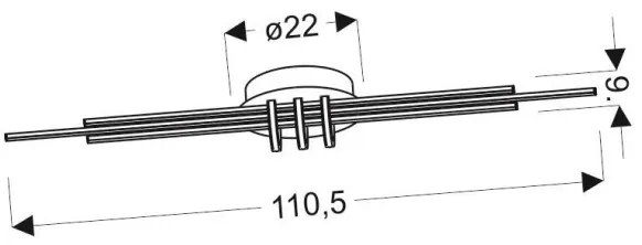 Plafonieră LED NAKSOS LED/40W/230V