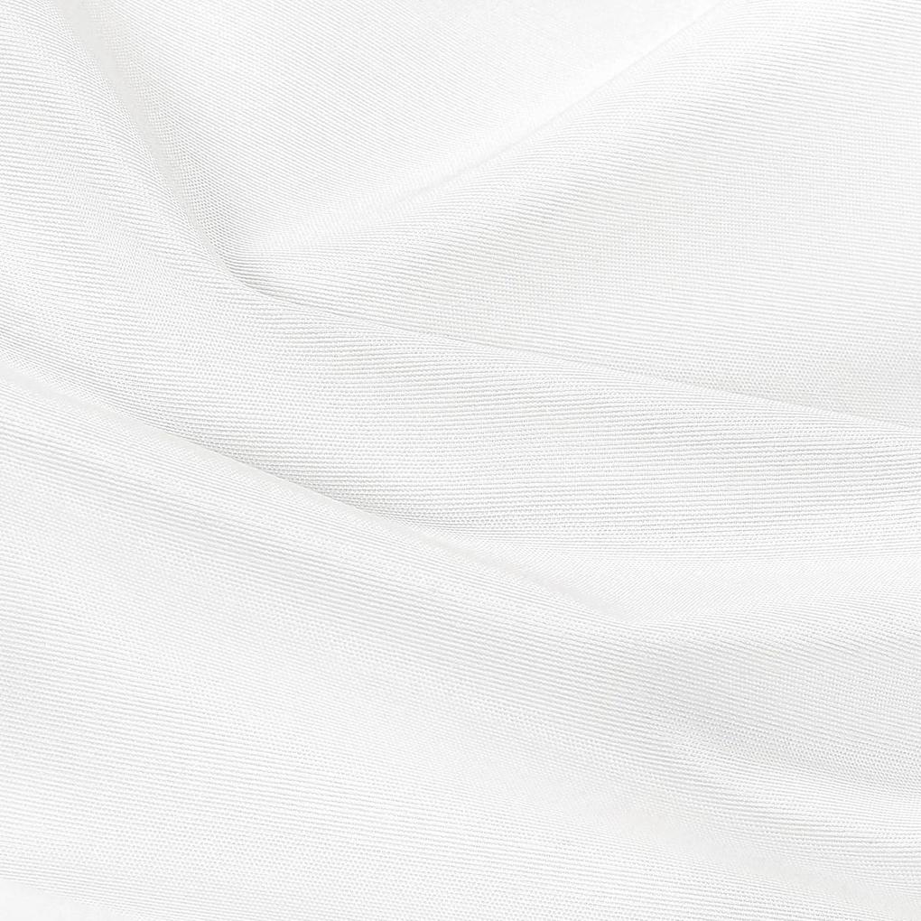 Goldea napron de masă loneta - albă 20x140 cm