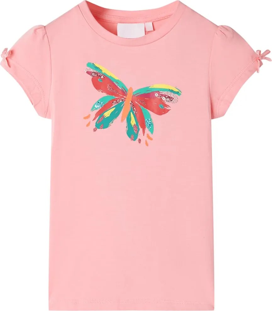 vidaXL Tricou pentru copii, roz, 116