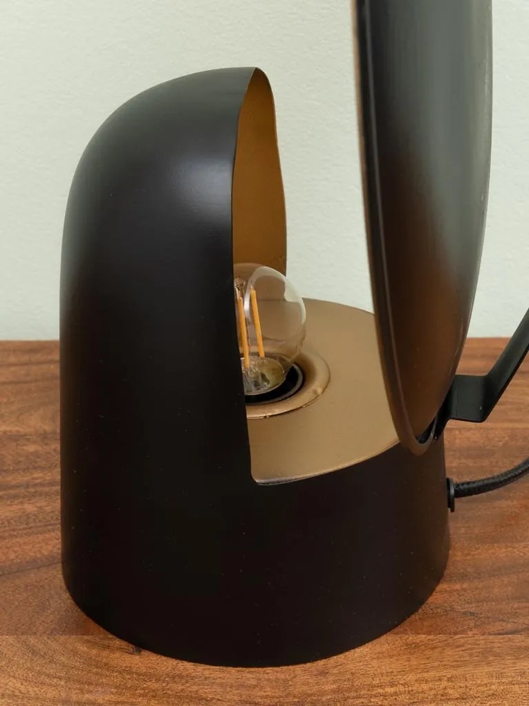 Lampa de masa, aurie, din metal, Goldie